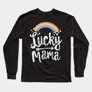 Lucky Mama Family St Patricks Day Long Sleeve T-Shirt